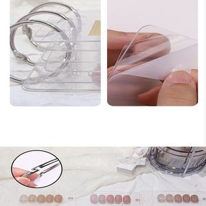 Acrylique transparent manucure stockage <span class=keywords><strong>Album</strong></span> outil portable nail Art affichage montrant des outils appuyez sur ongles conseils affichage livre - Product Image 4