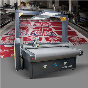 Mesin Pemotong Kain Tekstil Pakaian Garmen Otomatis CNC Digital dengan Pisau Osilasi yang Dikendalikan PLC Kecepatan Tinggi - Product Image 1