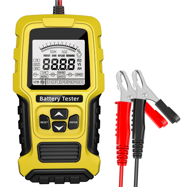 TK-200 Fully Automatic Intelligent 12V/24V Battery Tester Analyzer Tool New Camry Motorcycle Car Lead Acid Diagnostic Tool