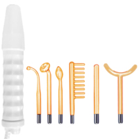 Appareil de Traitement Facial à Haute Fréquence Darsonval Portable en ABS pour Usage Domestique, Multi-Prises, Resserrement de la Peau, Traitement de l'Acné, Anti-Rides