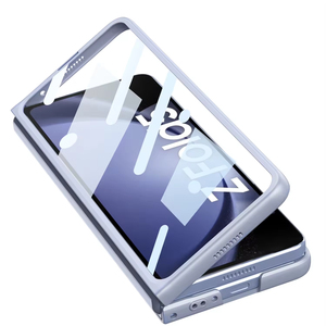 Protection d'objectif réglable, <span class=keywords><strong>coque</strong></span> avant en verre de haute qualité, antichoc, avec porte-cartes pour étui de téléphone portable PC Z Fold 6/5 - Product Image 5