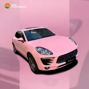 Матовая светло-розовая автомобильная пленка PET, пленка для упаковки автомобиля, виниловые наклейки, Глянцевая Автомобильная Пленка, виниловая пленка