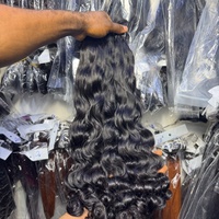 Cheveux humains bruts non traités en gros, cheveux indiens bruts alignés sur les cuticules, fournisseur en vrac