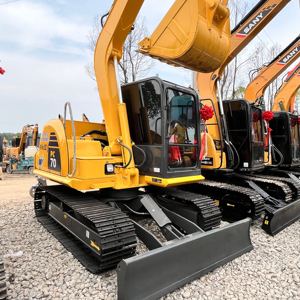 ใช้ Komatsu รถขุด PC70 8Ton แบรนด์ญี่ปุ่นพร้อมส่วนประกอบหลัก PLC รุ่น PC220และ PC60ที่คล้ายกัน - Product Image 1