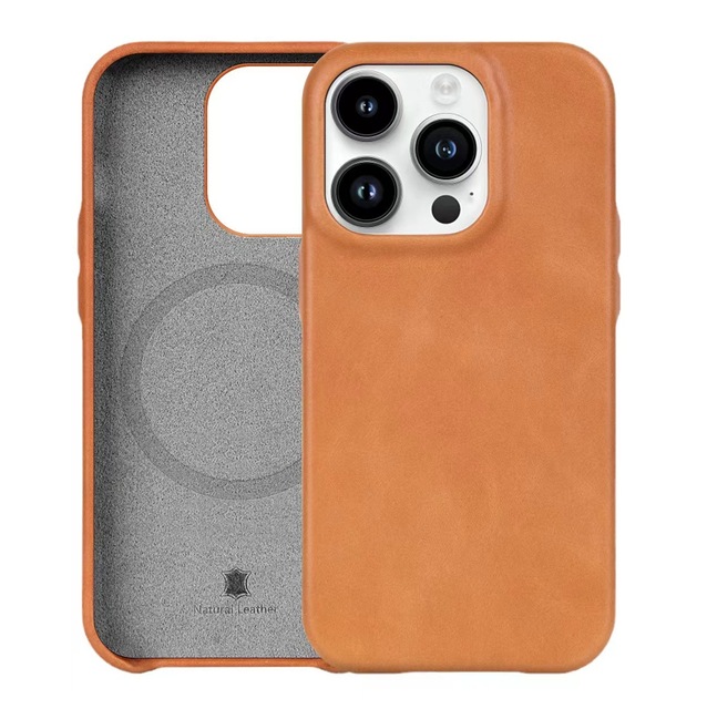 Luxury Genuine Leather & PU Leather Phone Case Full Protective Mobile for iPhone Case 14