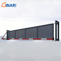 Porte coulissante cantilever GINARI pour jardin, en alliage d'aluminium, écologique, durable, automatique, design moderne, taille personnalisée
