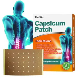 多孔質唐辛子プラスター ホット接着チリ唐辛子プラスター 120x180mm CE認証済み 身体の痛み緩和パッチ - Product Image 1