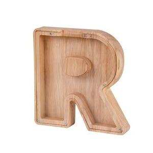 Salvadanaio in Legno a Forma di Lettera, 26 Lettere dell'Alfabeto Inglese, Portatile ed Ecologico, Salvadanaio di Alta Qualità per Bambini - Product Image 5