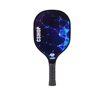 Raquette de pickleball en bois RST à prix réduit, noyau en nid d'abeille PP, impression de logo personnalisée, sports de plein air, raquette de pickleball
