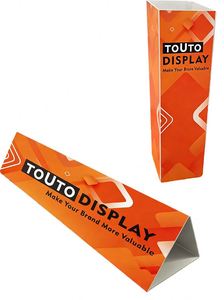 <b>Printing</b> Logo Exhibition Indoor Uv Triangle Pvc Laminated PP Plastic Sleeves Outdoor Display Board Custom Advertising <b>Stand</b> - Product Image 2