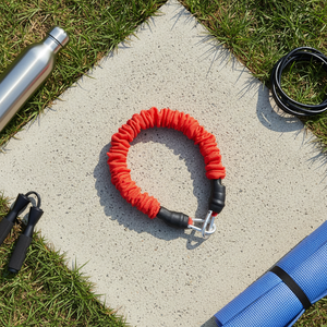 CHENGMO sport prezzo di fabbrica in lattice <span class=keywords><strong>gambe</strong></span> fasce di <span class=keywords><strong>allenamento</strong></span> palestra casa Fitness fascia di resistenza con manico - Product Image 3