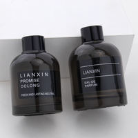 Bouteille vide de diffuseur de roseau de logo personnalisé 100ml 150ml 200ml bouteille en verre de diffuseur de roseau en gros