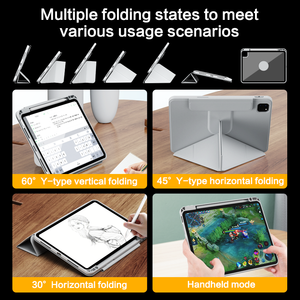 720 Rotatable Magnetic Floating Slide Rail <b>Tablet</b> Case With <b>Pen</b> Holder Multi Angle Stand Protective Cover - Product Image 4