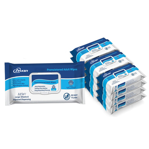 Lingettes humides pour adultes Débarbouillettes jetables pour patients Lingettes humides pour l'<span class=keywords><strong>incontinence</strong></span> et le nettoyage des personnes âgées Lingettes de grande taille - Product Image 2