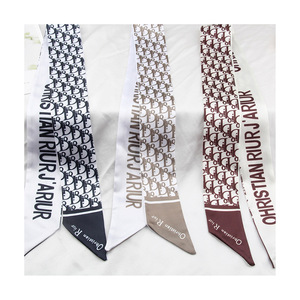 Çok Satan Kare Polyester Eşarp Toptan Kravat Paketi Fiyonk Kurdele Saç Bağı Kadın Aksesuarları Saç Bandı Müslüman - Product Image 3
