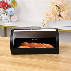 Scatola per il <span class=keywords><strong>pane</strong></span> in banda stagnata forniture da cucina controsoffitto contenitore per il <span class=keywords><strong>pane</strong></span> <span class=keywords><strong>porta</strong></span> contenitore contenitore per il <span class=keywords><strong>pane</strong></span> con coperchio - Product Image 1