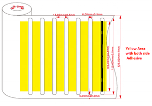 Etiqueta RFID UHF para libros de biblioteca, etiqueta EAS con adhesivo de doble cara, etiqueta RFID oculta para libros, etiqueta transparente RFID para libros - Product Image 2