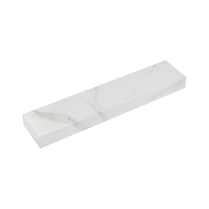 Lavabo de cerámica montado en la pared con estante de almacenamiento, combinación para baño, balcón, un solo orificio, fácil limpieza, forma irregular - Product Image 2