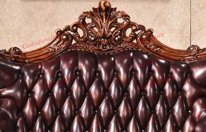 ชุดโซฟาหนังแท้ดีไซน์ยุโรป แบบแยกส่วน <span class=keywords><strong>1</strong></span>+2+3 <span class=keywords><strong>ที่</strong></span>นั่ง โครงไม้แบบดั้งเดิม สำหรับห้องนั่งเล่นในวิลล่า - Product Image 5