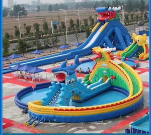 Tobogán Acuático Inflable Gigante, Parque Acuático de PVC, Parque Acuático, Piscina Combinada, Castillo Inflable, Piscina de Burbujas - Product Image 6