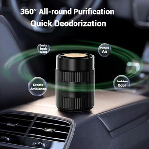 Accessoires de voiture : Diffuseur de parfum solide moderne en verre longue durée pour voiture, baume d'aromathérapie, désodorisant automobile - Product Image 4