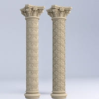 Moule à colonnes romaines en béton pour la construction de maisons, moule en plastique pour piliers de porte de villa, colonnes latérales de moule de forme cylindrique