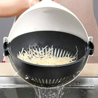 Magic Rotatie Groentesnijder Chopper Met Afvoermand Keuken Snijgereedschap Fruit Shredder Rasp Snijmachine Drop Shipping