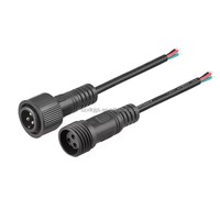 Connecteur de câble électrique M15 étanche IP65 2/3 fils femelle/mâle 6A 300V en cuivre PVC/Nylon pour système solaire électrique