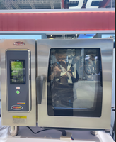 Four combiné électrique professionnel en acier inoxydable, four à convection et vapeur avec fonction de pulvérisation pour hôtel