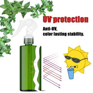 <b>200ml</b> 250ml 500ml Transparent PET Mist Fine <b>Bottle</b> with Black Pump Sprayer Screen Printed Beauty Packaging - Product Image 3