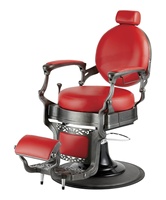 Fauteuil de Barbier Victorien avec Structure Chromée ; Chaise de Salon de Beauté Authentique Sala De Espera ; Mobilier de Salon de Coiffure le Plus Vendu