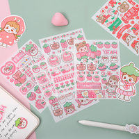 Papier Washi mat personnalisé mignon Kawaii déco translucidité Journal planificateur journal autocollants impression baiser coupe autocollants feuilles