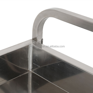 CY-360 °   Carrello Portapiatti in Acciaio Inox con Ruote Silenziose, Trolley da Cucina Commerciale per Ristoranti, Accessori da Cucina - Product Image 3