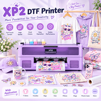 Imprimante de transfert DTF Haolic Purple XP2 A3 XP600 13 pouces pour personnaliser les sweats à capuche, les t-shirts et les vêtements sur mesure
