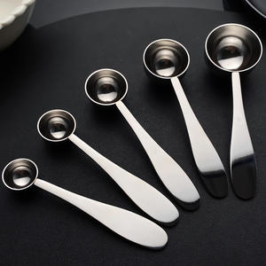 Cuchara de acero inoxidable 304, cuchara de té multifuncional, accesorios para condimentos de café, polvo Matcha, cuchara medidora de 2,5 ml y 5ml - Product Image 3