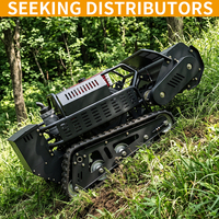 Mesin Pemotong Rumput Robot Multifungsi CE EPA Crawler Remote Control Mesin Diesel untuk Kebun dan Halaman