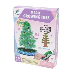 Árbol de Navidad mágico verde para niños, juguetes de árbol en crecimiento para niños, árbol mágico de papel, manualidades, juguete educativo de Navidad - Product Image 1