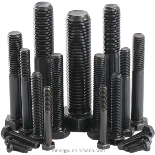 Grade 8.8 10.9 12.9 High Tensile Hex Bolt  Hexagon Bolt Black  Hex Head Bolts