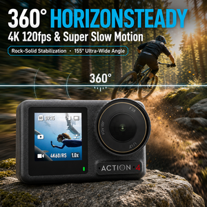 <span class=keywords><strong>Action</strong></span> 4 Sportkamera 1/1,3 Zoll Sensor 4K <span class=keywords><strong>120fps</strong></span> 155 Grad Ultra-Weitwinkel Dual-Touchscreen <span class=keywords><strong>Action</strong></span>-<span class=keywords><strong>Cam</strong></span> - Product Image 2