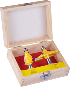 Mini 1/2 tige carbure monobloc <span class=keywords><strong>fraise</strong></span> 2 pièces Rail Stile Bits Set langue <span class=keywords><strong>rainure</strong></span> v-notch routeur bois outils personnalisable OEM - Product Image 1