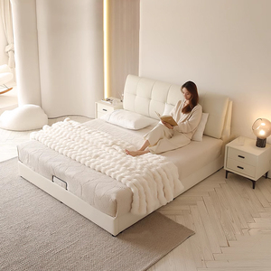 Petit <span class=keywords><strong>Lit</strong></span> Double Moderne King Size avec Rangement, <span class=keywords><strong>Palette</strong></span> <span class=keywords><strong>de</strong></span> <span class=keywords><strong>Lit</strong></span> Queen Size et Rangement - Product Image 2
