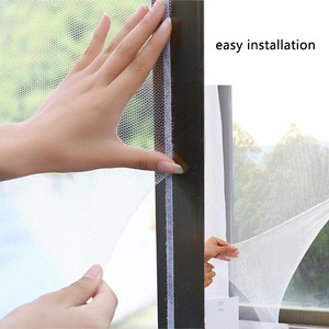 Fenêtre facile à ouvrir Flyscreen rétractable bricolage insecte moustique porte et fenêtre filet écran fermeture éclair protecteur <span class=keywords><strong>lit</strong></span> auvent <span class=keywords><strong>moustiquaire</strong></span> - Product Image 5