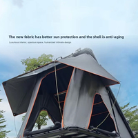 Carpa de Techo de Aleación de Aluminio, Hidráulica, Totalmente Automática, de Carcasa Rígida, Triangular, Montada en el Automóvil, de Doble Capa, para las Cuatro Estaciones