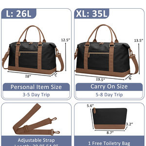 Bolsa de <span class=keywords><strong>Viaje</strong></span> Impermeable de Gran Capacidad, Ultraligera, de Nailon y Poliéster, para Hombre y <span class=keywords><strong>Mujer</strong></span>, con Logotipo Personalizable - Product Image 5
