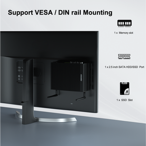 Intel Core i7-10510U 2 RJ45 LAN 6 USB 2 RS232 COM Port 3 Display Ausgang HD-MI DP 64GB Industrielle SSD 65W DDR4 Mini PC - Product Image 4