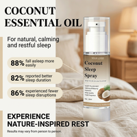 Spray de sommeil naturel à action rapide à la noix de coco, marque privée, brume d'oreiller non accoutumante, aromathérapie pour un sommeil réparateur avant le coucher