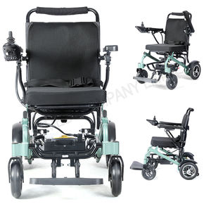 Kursi roda listrik aluminium ringan dengan Power Motor Silla De Ruedas untuk perlengkapan terapi rehabilitasi - Product Image 5