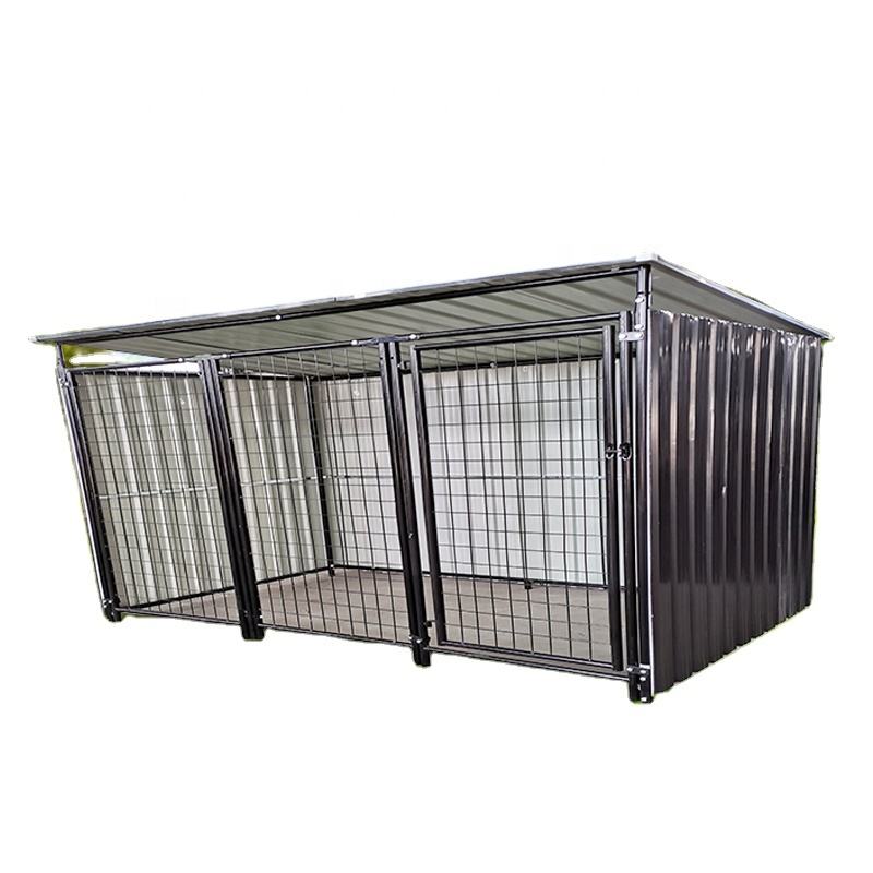 Dog Kennels Cages Outdoor Metal Dog Kennel Dog Kennel with Top