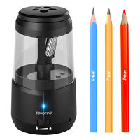 Taille-crayon électrique OEM&ODM à lame hélicoïdale, arrêt automatique, 5 vitesses, pour crayons de couleur, idéal pour l'école et le bureau