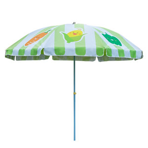 Venta caliente 2,4 M & 2,8 M Paraguas de playa de jardín recubierto de PVC para protección solar al aire libre-Producto promocional - Product Image 3